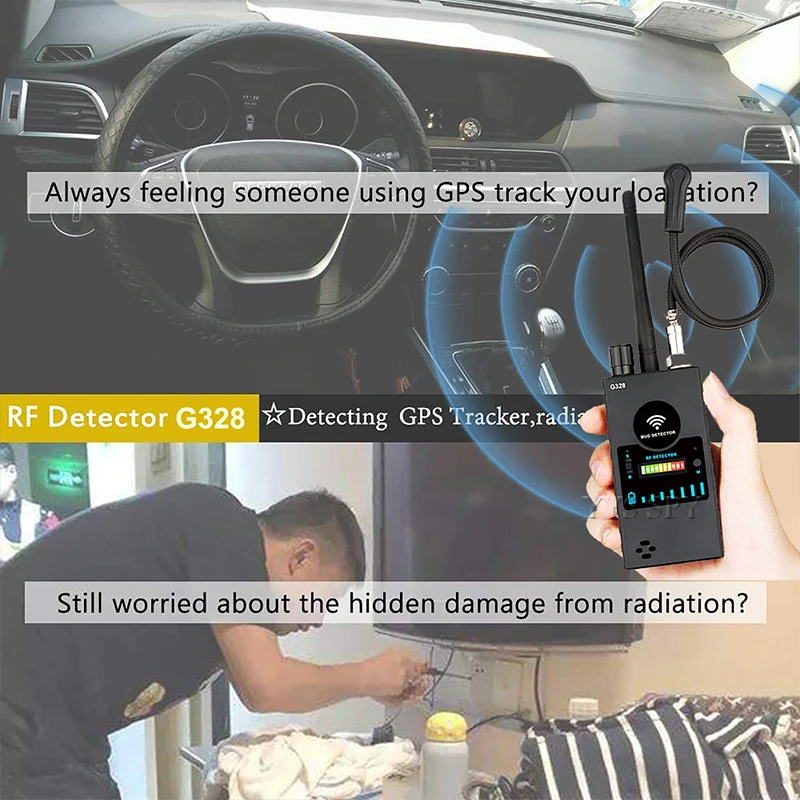 upgrade g328b rf signal detector wifi gps bug mini anti spy hidden camera detector for gsm tracker device gps radar radio find free global shipping