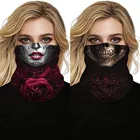 Маска для лица унисекс, модная бандана на Хэллоуин, шарф-труба, головной убор для женщин и мужчин, шарф для лица, маскирующая маска #25