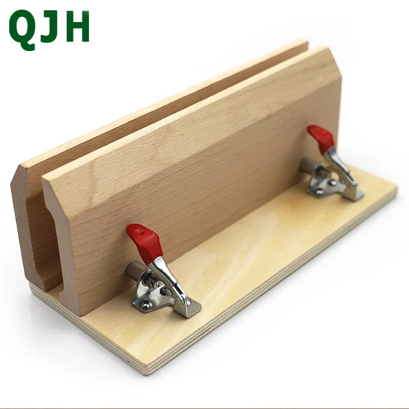 

QJH Brand Hand-Stitched Sewing Horse Leather Craft Table Pony Clamp Leather Stitching Tool DIY Leather Beech Wood Sweing Tool