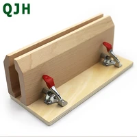 qjh brand hand stitched sewing horse leather craft table pony clamp leather stitching tool diy leather beech wood sweing tool