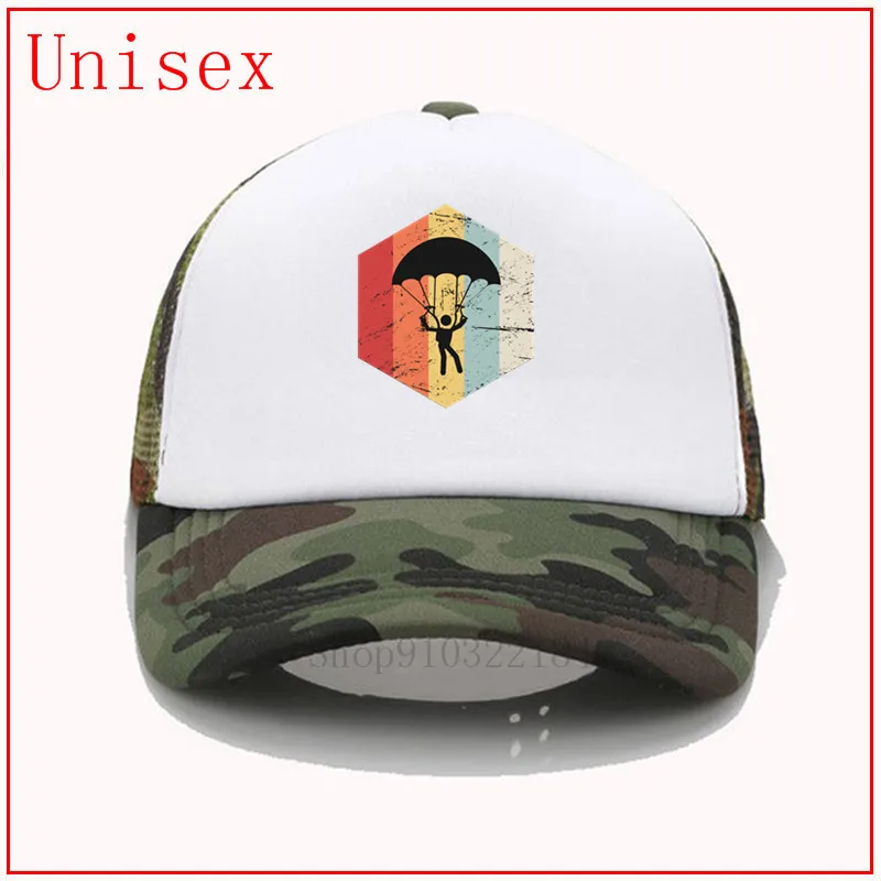 Ретро 70s прыжки с парашютом значок шляпа мужская бейсболка женская хип-хоп для