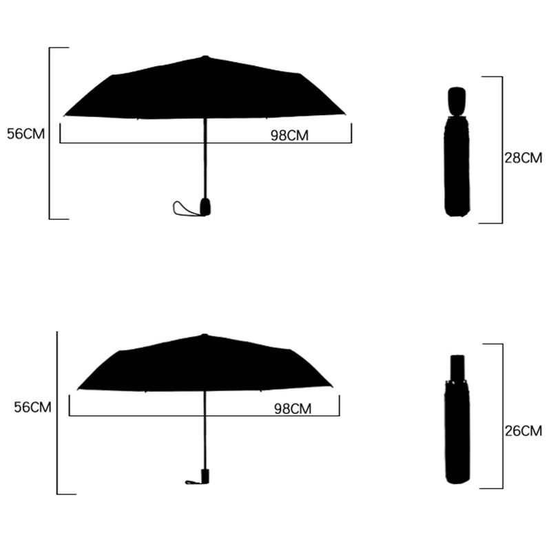Автоматический Солнечный принт зонтики мультяшный Жираф солнцезащитный зонтик