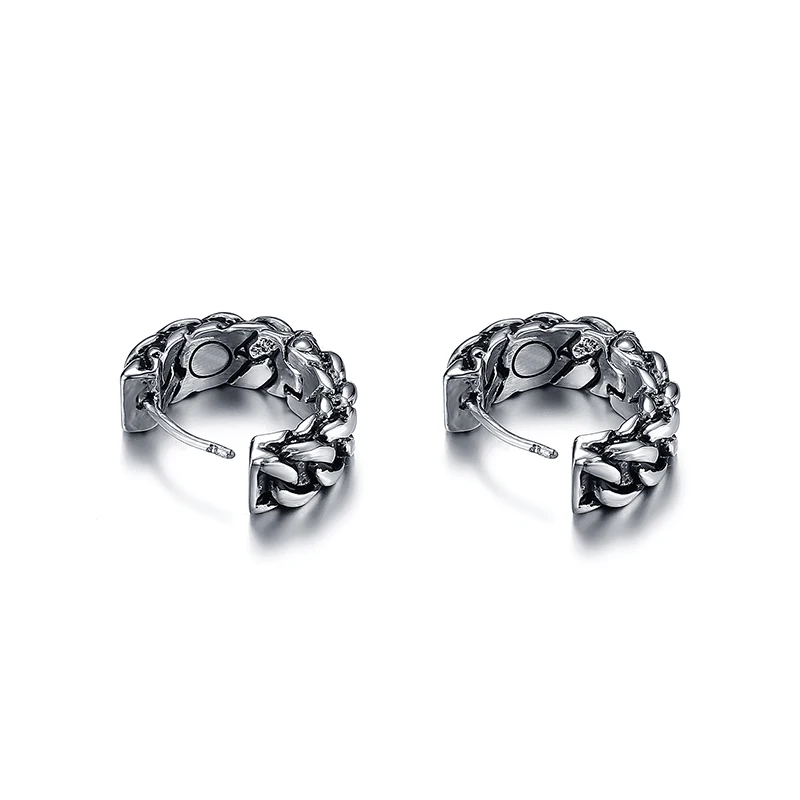 Не вызывает аллергии в стиле ретро из нержавеющей стали на цепочке серьги