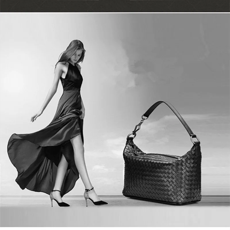 Женская тканая сумка на одно плечо с наклонным плечевым ремнем новым рисунком