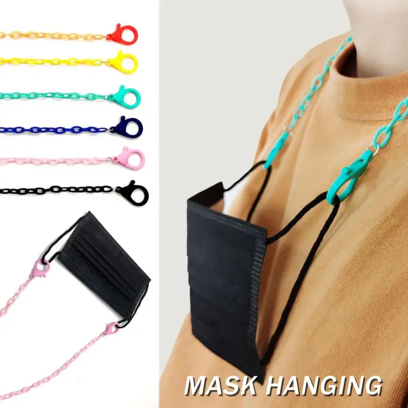 

Plastic Mask Hanging Rope Necklace Face Mask Convenient Useful Lanyard Mask Glasses Holder Traceless Ear Hanging Rope Two Hooks