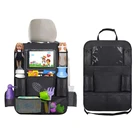 Универсальный Органайзер на заднее сиденье автомобиля, дорожная сумка для хранения с 9 карманами для хранения чашек и бумаги, держатель для планшета iPad с сенсорным экраном