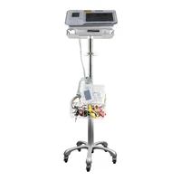electrocardiograph machine with trolley hospital computer trolley medical ecg machine monitor trolley cart with casters