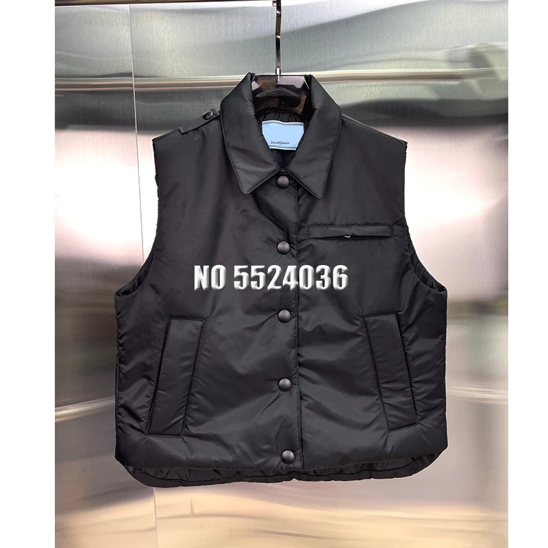 

New 2021 Autumn Winter Women Turn Down Collar Vest Loose Waistcoat Soild Sleeveless Outwear Casual Windproof Warm Waistcoat