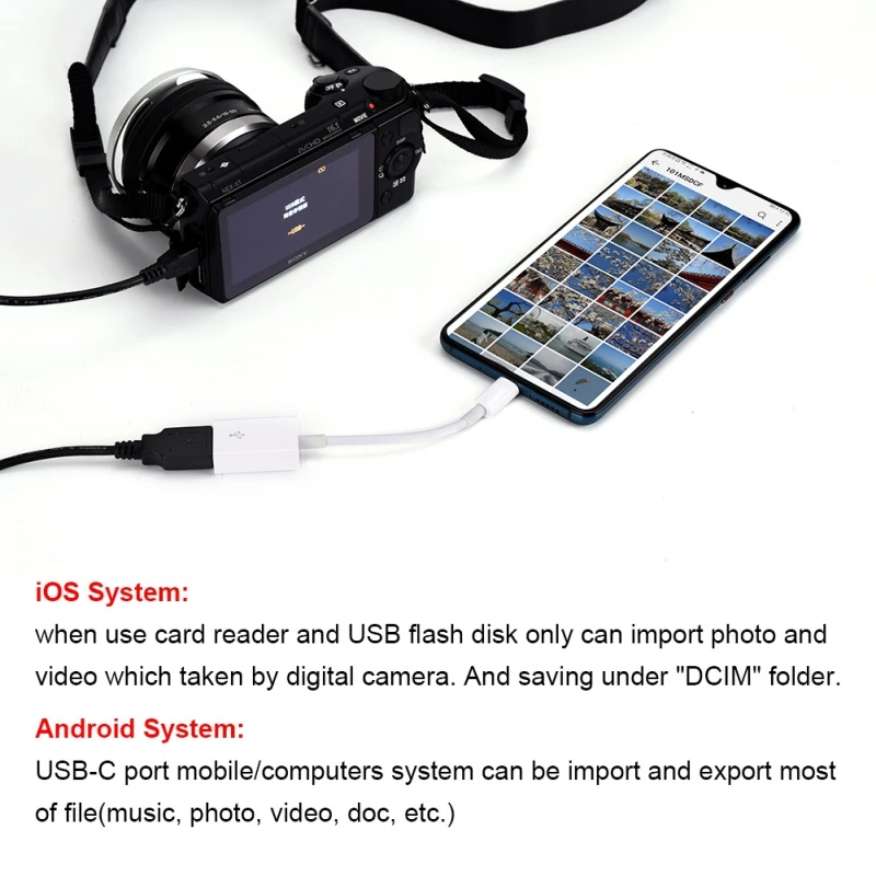 Кабель для передачи данных USB-C Type-C к USB 3 0 OTG Соединительный шнур телефона камеры
