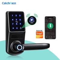 fingerprint electronic door lock with wifi tuya app digital safe keypad remote unlock for home and hotel security smart lock