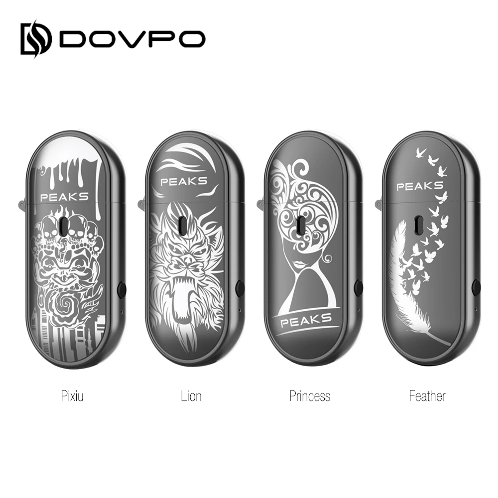 Оригинальный набор электронной сигареты Dovpo Peak Pod с батареей 650 мАч и емкостью 2 мл
