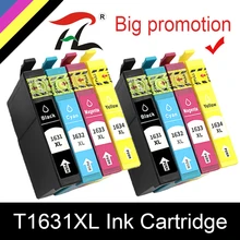 8 Pcs Compatible Epson 16XL T1631 1632 ink cartridge for WF 2650 WF-2630 WF-2660 WF-2750 WF-2760 XP-320 XP-420 XP-424