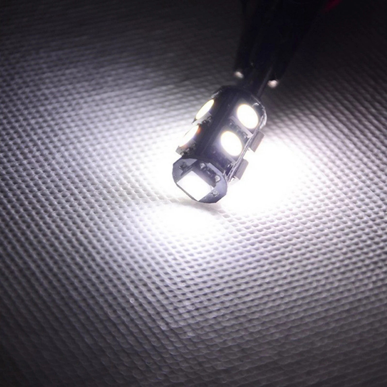 10 шт. T10 автомобильные лампочки 9 SMD Ксенон W5W 501 боковые лампы высокой Яркость для