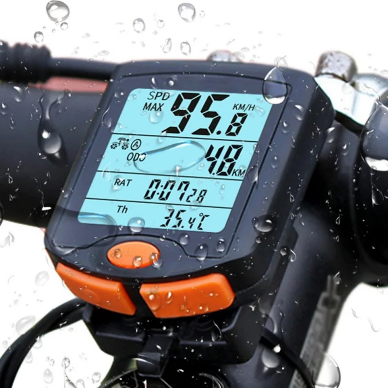 

Bogeer Waterproof Bicycle Computer bike Wireless Wired Stopwatch MTB Cycling Odometer Speedometer Multifunction LED Backlight