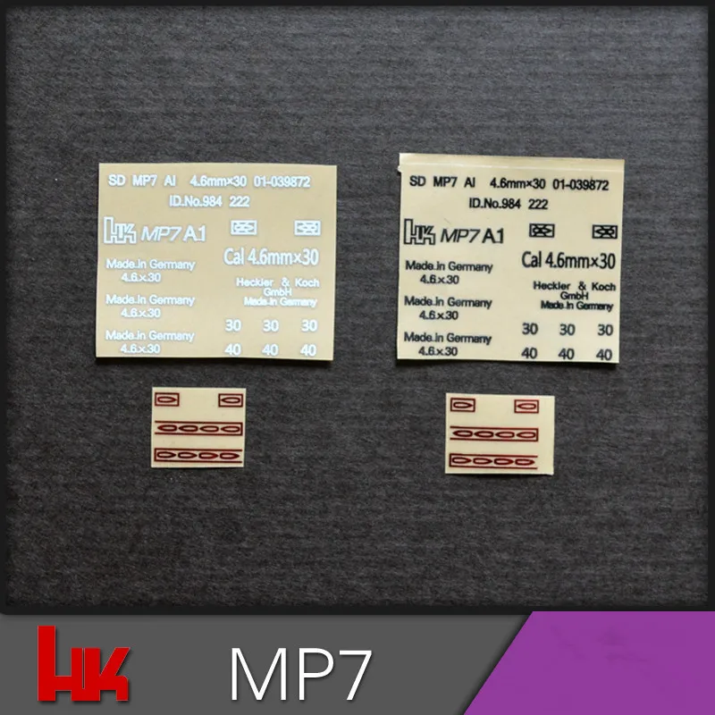 1 шт. Металлическая Наклейка для BF MP7|Игрушечное оружие| |