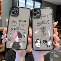 lil peep hellboy love phone case for iphone 12 11 pro max xs max xr 8 6s 7 plus se20 cute anime print silicone back cover fundas