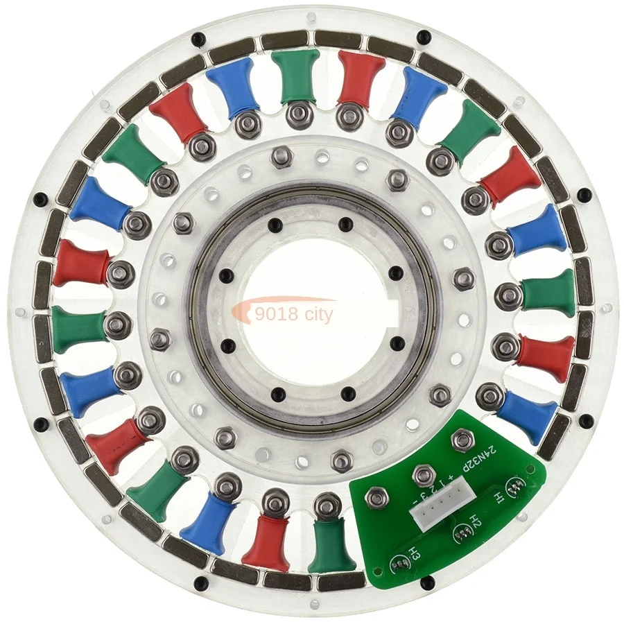 

Дисковый бесщеточный генератор 24N32P, полый вал, прямой двигатель, плоский большой мотор с крутящим моментом