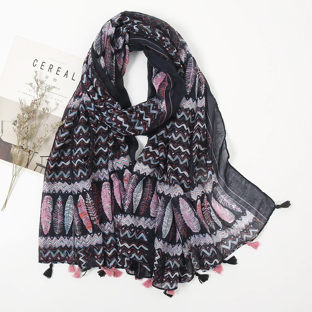 

Fashion African Cashew Floral Tassel Viscose Shawl Scarf Lady Print Soft Wrap Pashmina Stole Bufanda Muslim Hijab Sjaal 180*90Cm