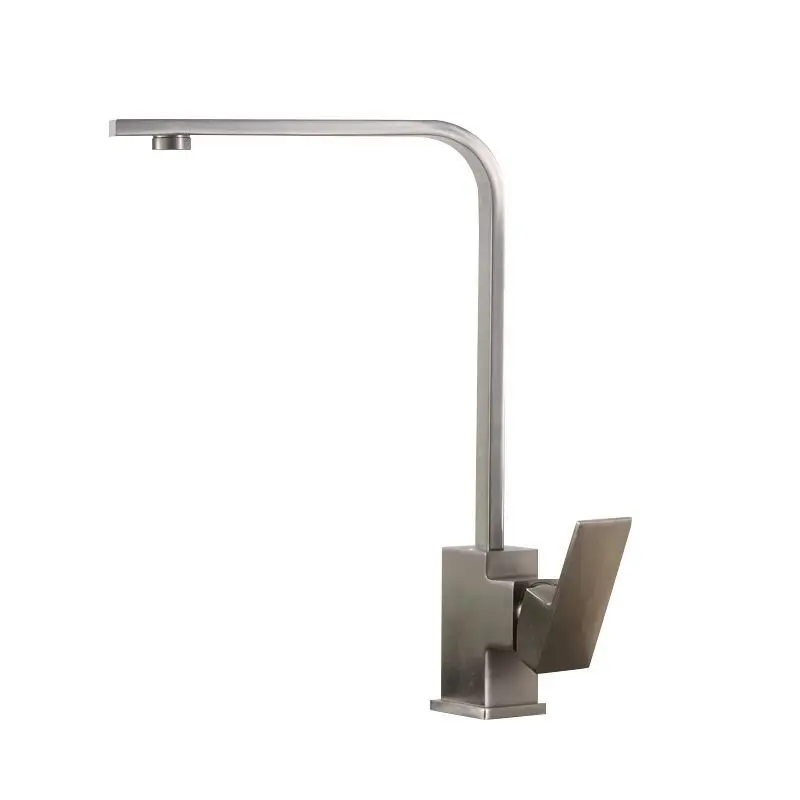 Kitchen Faucet Black Mixer for Rubber Design Hot and Cold Deck Mounted Crane Sinks |