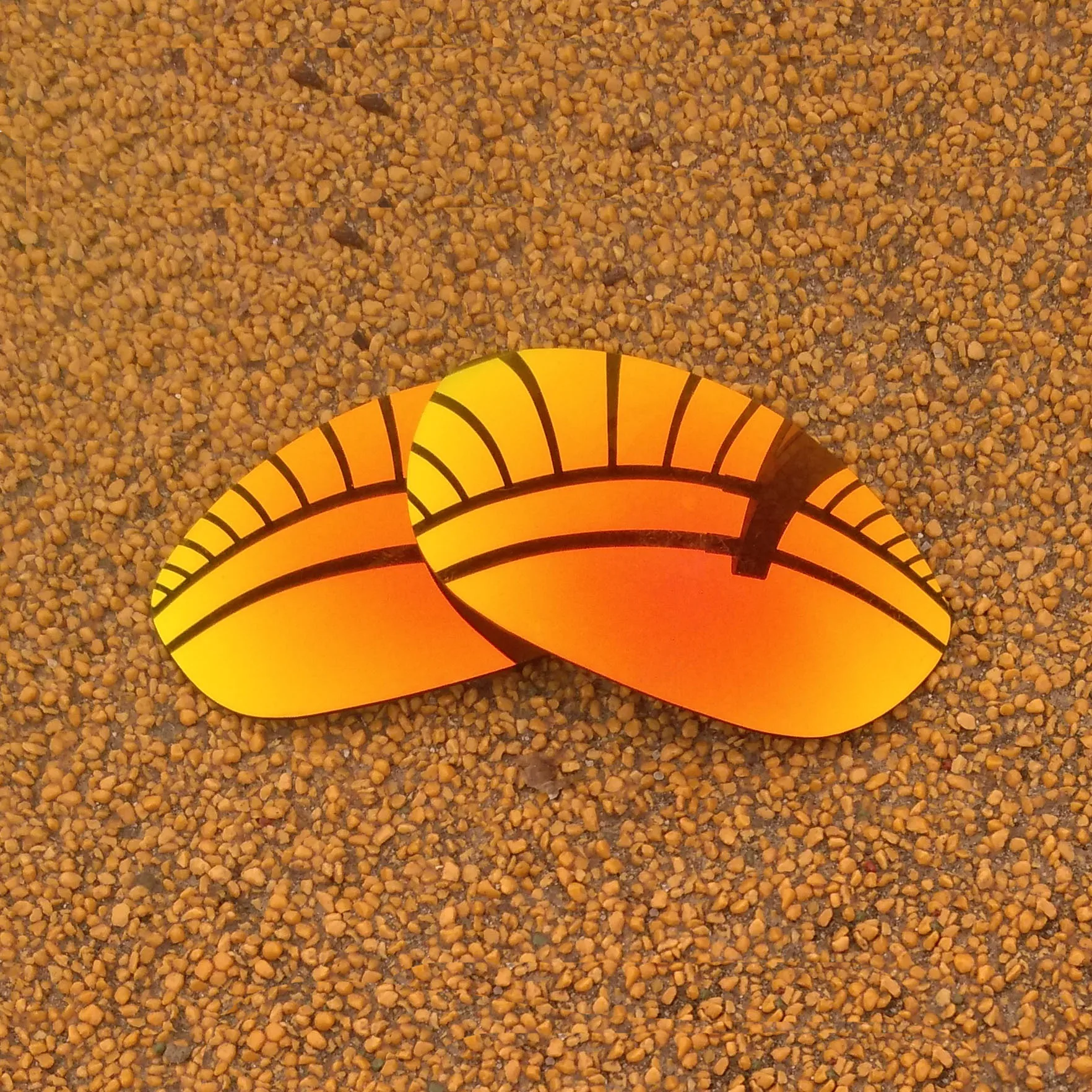 Оранжево красные зеркальные и Полуночное солнце поляризованные Сменные линзы