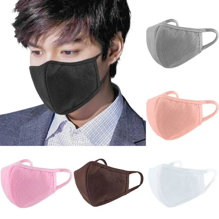 

Black Protect Face Masks For Men Outdoor Breathable Masks Anti-dust Anti-spitting Masks No Decoration Dropshipping