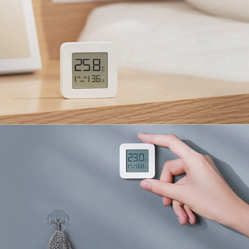 

Xiaomi BT Thermometer 2 Wireless Smart Electric Digital Hygrometer Humidity Sensor Work with Mijia APP white thermometer