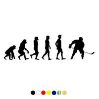 cs 1776 ice hockey evolution funny car sticker waterproof vinyl decal for auto car stickers styling removable choose size