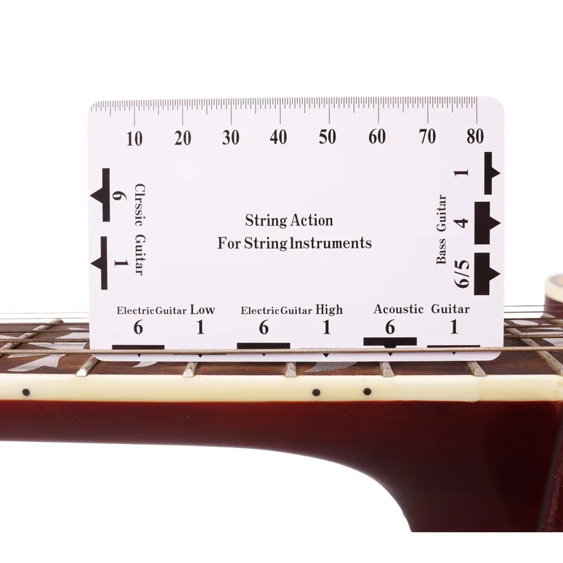 1 шт. гитара бас струны действий линейка пластиковые струна тон высота Luther