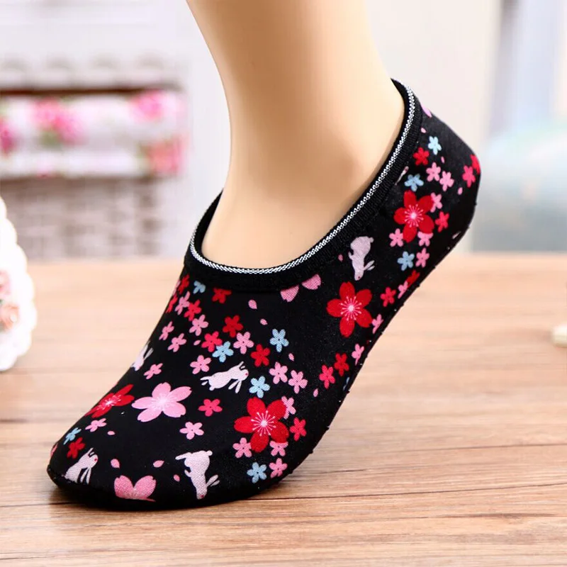 Зимние теплые плотные носки для домашней кровати женщин и мужчин модные