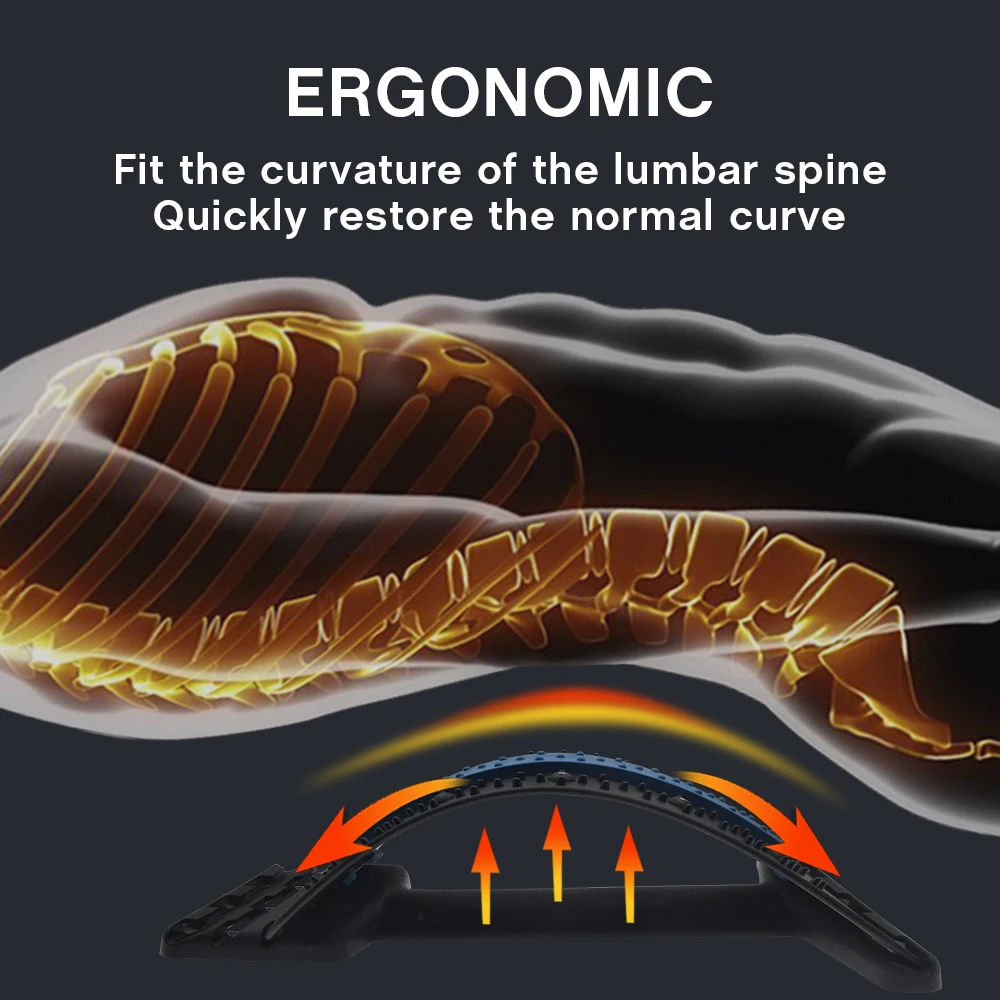 Магнитный терапевтический массажер для спины Растяжитель талии шеи шейного