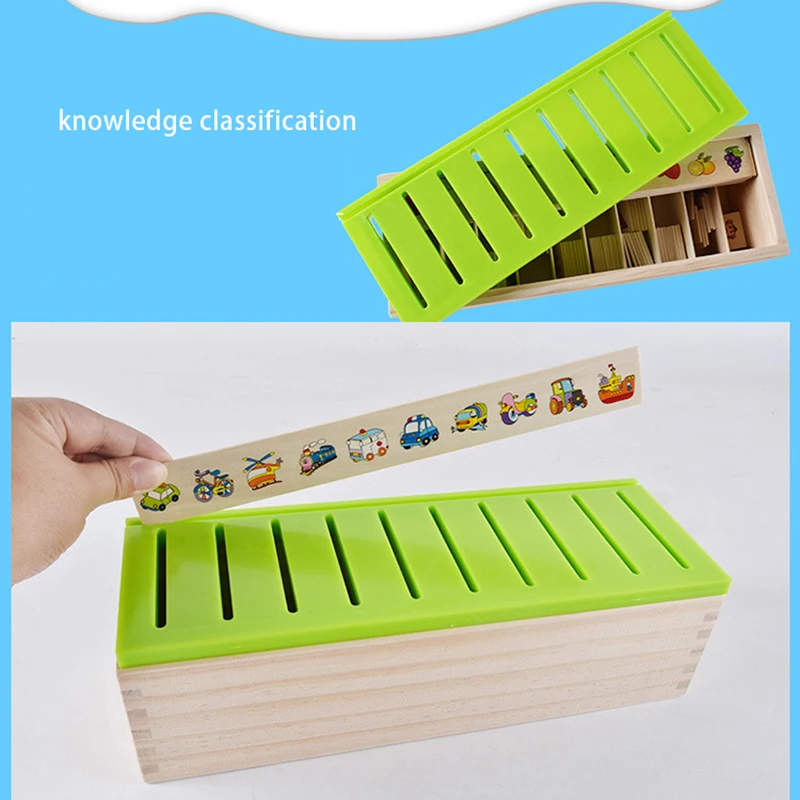 

Mathematical Knowledge Classification Cognitive Matching Kids Montessori Early Educational Learn Toy Wood Box Gifts for Children