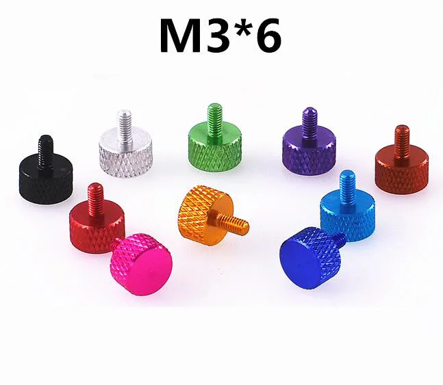 6 шт. алюминиевые Винты M3 большого размера с гладкой поверхностью|Винты| |