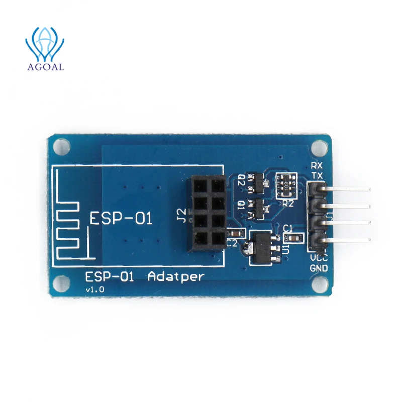 Модуль беспроводного адаптера ESP8266 Φ ESP01 3 В 5 совместимая последовательная плата