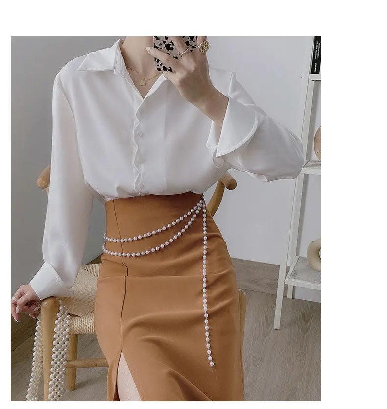 

2021 Women Summer A-Line Skirt High Waist Casual Pure Color Split Hem Women Skirt Femme Faldas Jupe Saia Spring Women Clothes