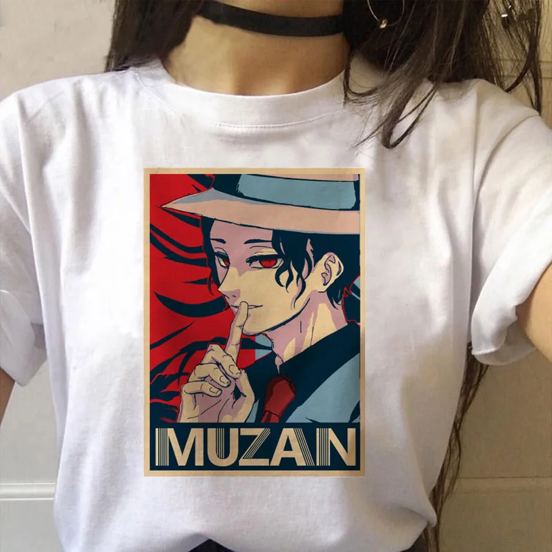 MLCRIYG женская футболка Женский Графический Топ японского аниме Harajuku Kawaii Streetwear Punk