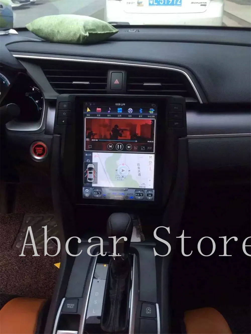 10 4 ''Tesla стиль Android 9 0 автомобильный dvd плеер GPS навигация для Honda Civic 2016 2017 2018