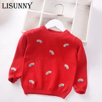 girls sweater 2021 new autumn winter embroidery baby sweaters children jumper toddler pullover kids knitted clothes 2 7y