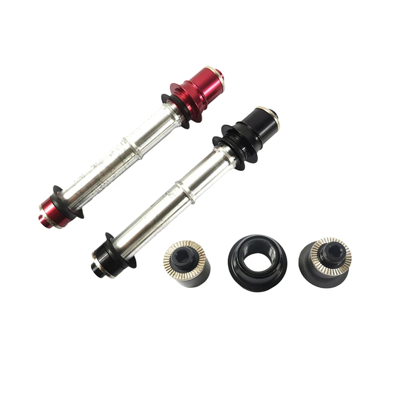 

Adapter for Powerway R36 road rear hub PFH-R36 aluminum alloy converting axle with end caps QRx130mm road bike hub adaptor
