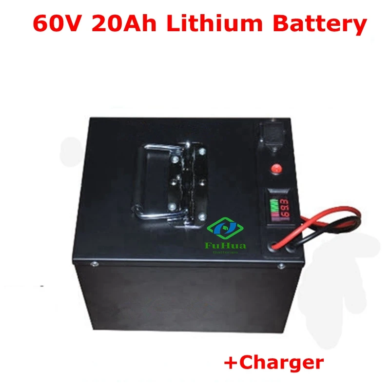 Сталь чехол батарея 60v 20Ah литий 50A BMS 3000 Вт для скутер ATV EV RV гольф-кары трициклы