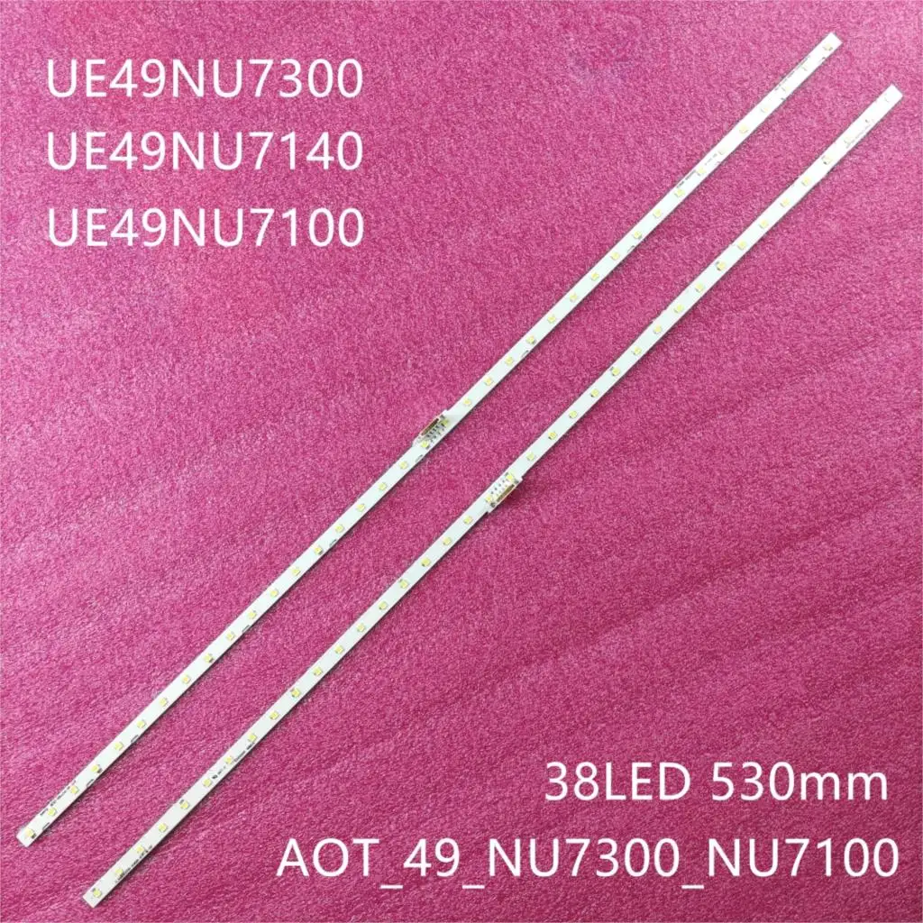 

2 PCS LED Backlight Strip for UE49NU7100 UE49NU7170 UE49NU7300 UN49NU7100 UE49NU7670 UE49NU7140U NU7100_STS49081 AOT_49_NU7300