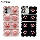 Милый мультяшный силиконовый чехол в виде кошачьей Лапы Для Huawei Honor 8X 9X 20 30 40 V30 Play 4 Pro Nova 8 7 6 5 4 3i 3, снятие стресса, пузырьковый чехол