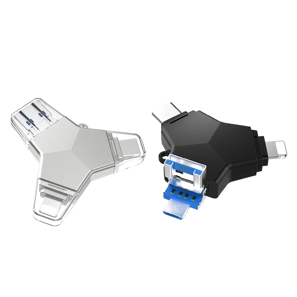 USB3-0 мини флеш-накопитель 4 в 1 USB3.0 & Type C Micro Usb OTG 32 Гб 64 128 ГБ высокоскоростные