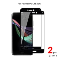for huawei p9 lite 2017 5 2 inch full coverage tempered glass phone screen protector protective guard film 2 5d 9h hardness