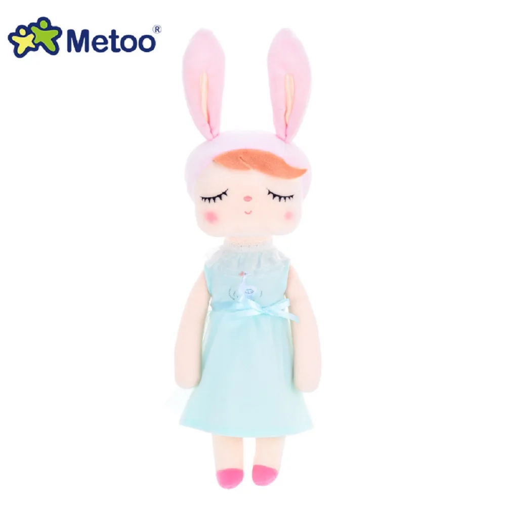 Кукла Metoo 34 см плюшевый милый набитый Brinquedos детские игрушки для девочек подарок на день рождения Рождество 13 дюймов Angela кролик девочка - Цвет: Армейский зеленый