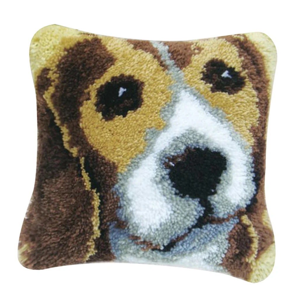 Наборы крючков с животным узором подушка DIY 40х4 0 см/15.75х15.75 дюймов|Карабин| |