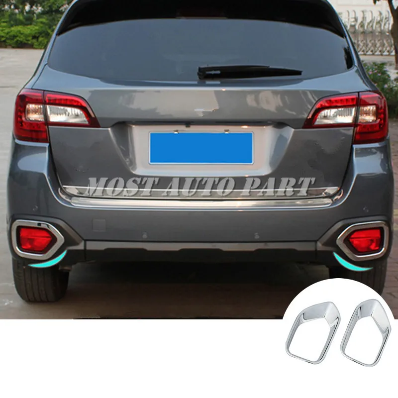 

ABS Chrome Rear Tail Fog Light Trim Cover 2pcs For Subaru Outback 2015-2017