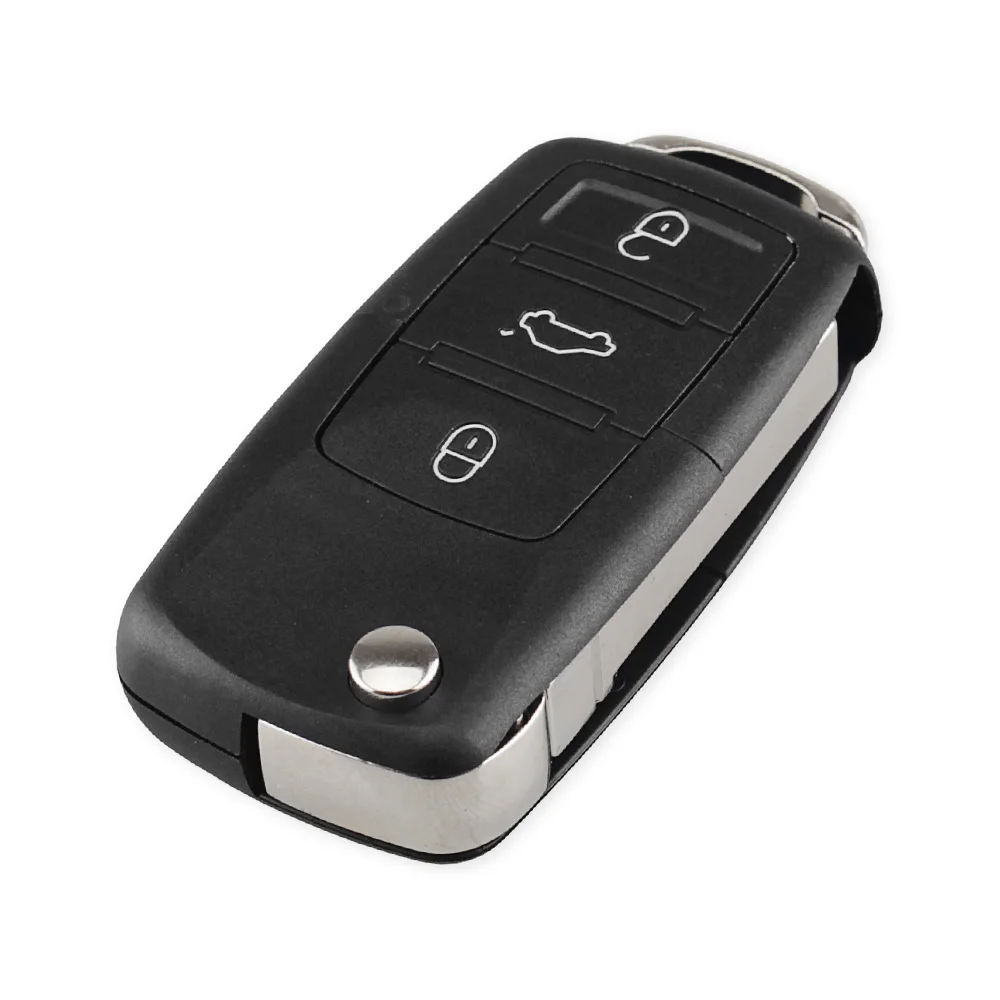 KEYYOU Uncut/Cut Blade 3 BT флип чехол для VOLKSWAGEN VW polo passat b5 Tiguan Golf сиденья|Ключ от авто| |