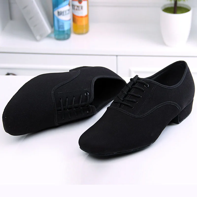

professional black heel 2.5cm Oxford Square BD dance shoes ballroom dancing shoes latin american men leather