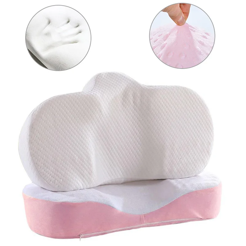 

Memory Foam Anti Wrinkle Pillow Orthopedic Latex Ergonomic Curve Improve Sleeping Pillows Perfect Concave Headrest Neck Support