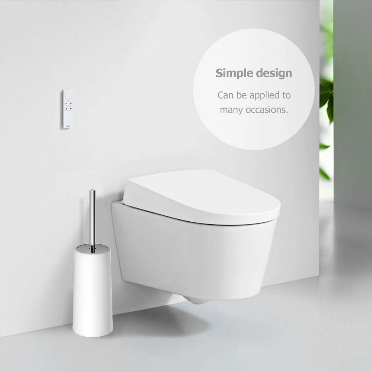 Скребок для туалета HOMEMAXS A50 компактный щетка с прочной щетиной длинная ручка